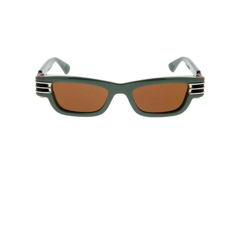 Bottega Veneta Bolt Rectangle Frame Sunglasses - Picture 4 of 9